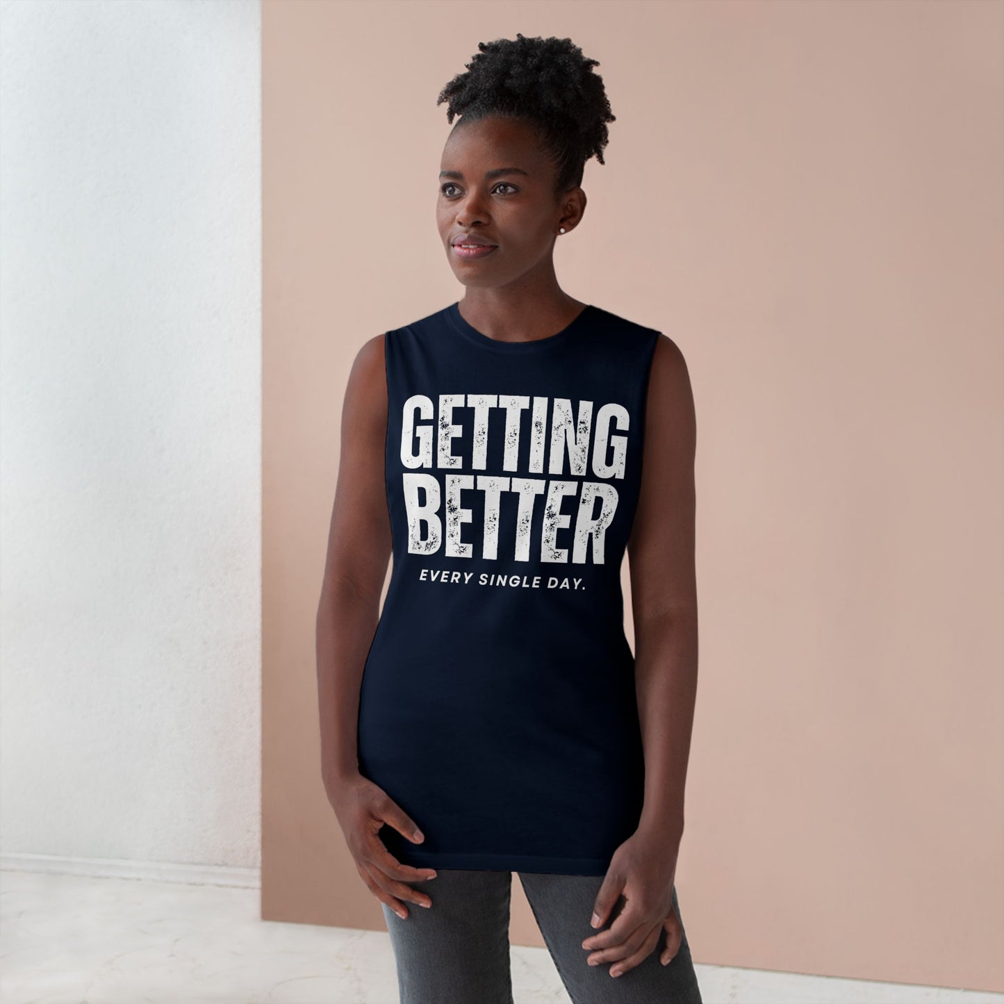 Copy of Unisex Motivational Tank Top - 'Getting Better Every Single Day' - Gym Wear, Workout Shirt, Fitness Apparel, Summer Tank, Positive Quote
