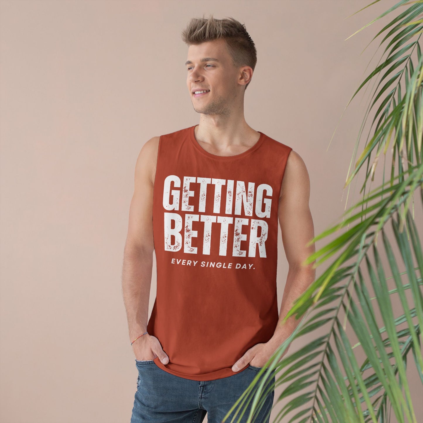 Copy of Unisex Motivational Tank Top - 'Getting Better Every Single Day' - Gym Wear, Workout Shirt, Fitness Apparel, Summer Tank, Positive Quote