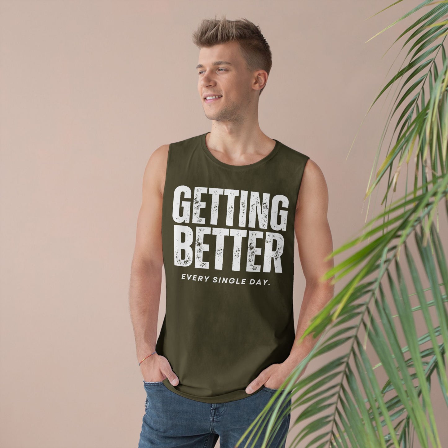 Copy of Unisex Motivational Tank Top - 'Getting Better Every Single Day' - Gym Wear, Workout Shirt, Fitness Apparel, Summer Tank, Positive Quote