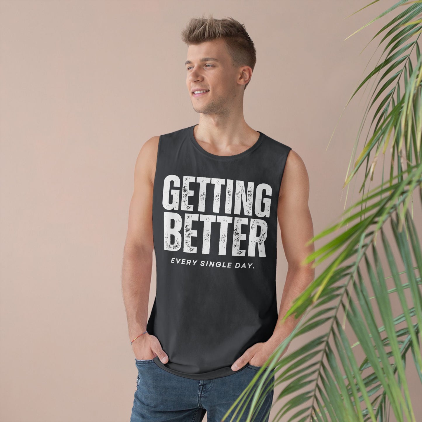 Copy of Unisex Motivational Tank Top - 'Getting Better Every Single Day' - Gym Wear, Workout Shirt, Fitness Apparel, Summer Tank, Positive Quote